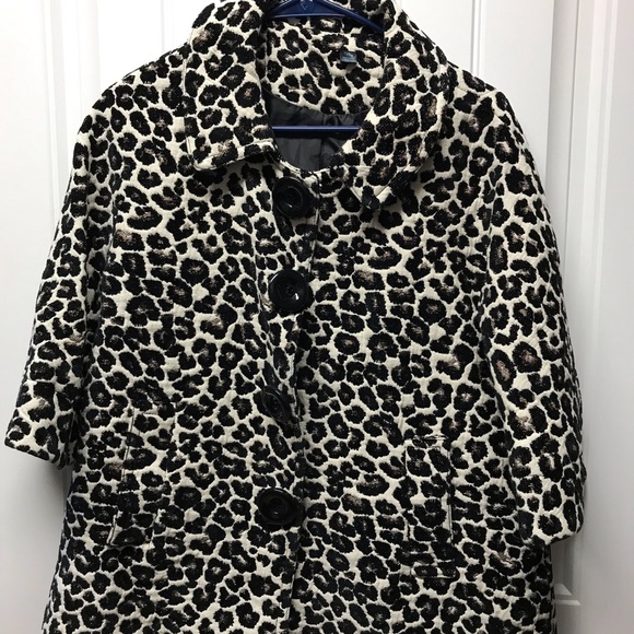 Leopard Thick button up over jacket mid sleeve - Picture 1 of 3